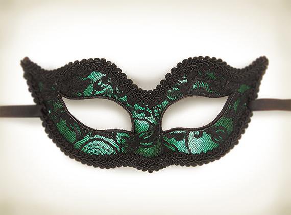 green masquerade masks - Google Search