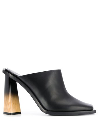 Givenchy spray-painted Wooden Heel Mules - Farfetch