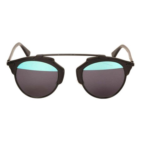Dior So Real (BOYY0) Black and Blue Sunglasses For Sale at 1stDibs