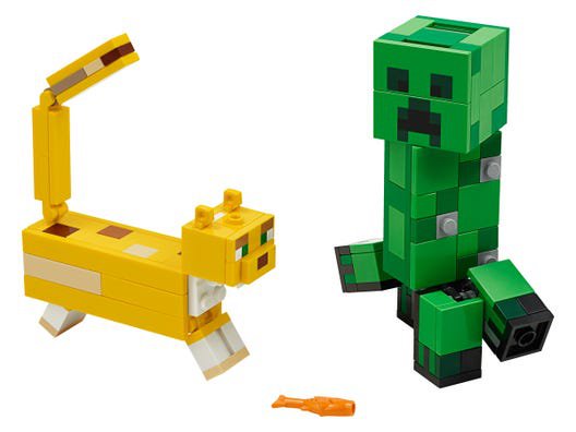BigFig Creeper™ and Ocelot 21156 | Minecraft™ | Buy online at the Official LEGO® Shop US