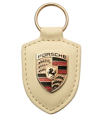 Crest Key Ring in White : Suncoast Porsche Parts & Accessories