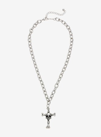 *clipped by @luci-her* Skull & Cross Chain Necklace