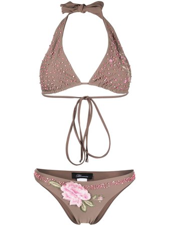 BLUMARINE bead-embellished Bikini Set - Farfetch