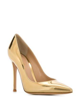 Shop Gianvito Rossi metallic pumps with Express Delivery - FARFETCH