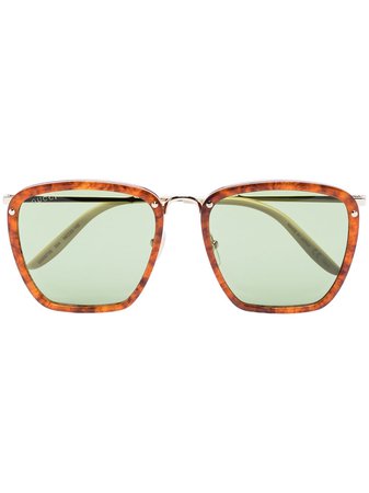 Gucci Eyewear Havana square-frame Sunglasses