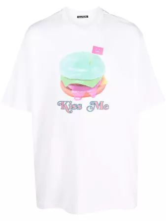 Acne Studios Kiss Me graphic-print T-shirt - Farfetch