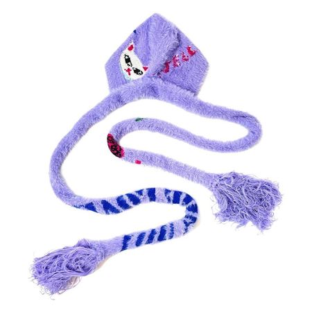 Lilac Purple Fluffy Cat Hat