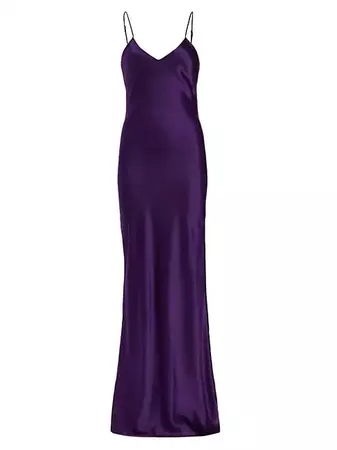 Shop Nili Lotan Cami Silk Sleeveless Gown | Saks Fifth Avenue