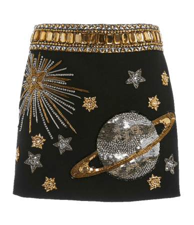 @lollialand- gold silver black skirt