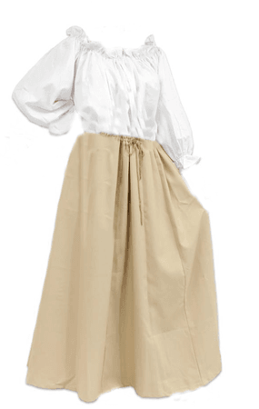 peasant top and skirt