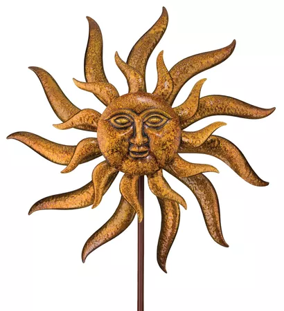 Kinetic Wind Stake - 32" Sun Face - The Old Farmer's General Store