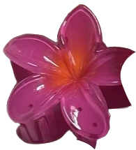 maroon hibiscus flower hair claw clips