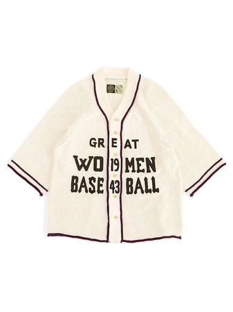 kapital 3G cotton knit baseball cardigan