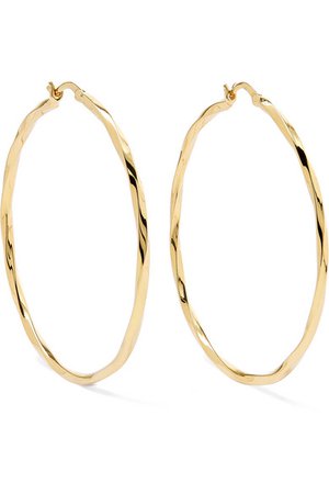 Maria Black | Francisca gold-plated hoop earrings | NET-A-PORTER.COM