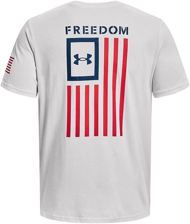 Amazon.com: Under Armour Men's Standard New Freedom Flag T-Shirt, (014) Halo Gray/Red/Academy, X-Small : Clothing, Shoes & Jewelry