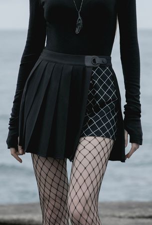 Irene Mini Gothic Skirt by Punk Rave | Ladies Gothic