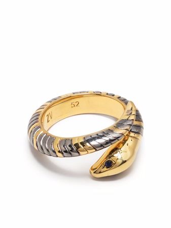 Shop Zadig&Voltaire snake-wrap ring with Express Delivery - FARFETCH
