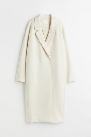 Calf-length Coat - White - Ladies | H&M US