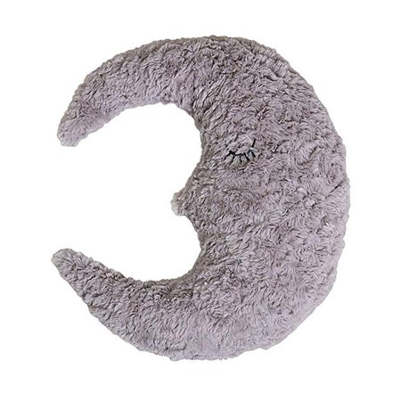 Bloomingville A75116282 Grey Plush Moon Shaped Pillow with Eyelashes: Amazon.ca: Home & Kitchen