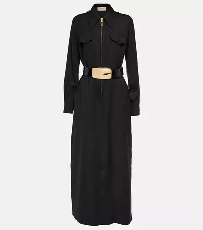 Belted Maxi Dress in Black - Gucci | Mytheresa