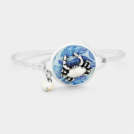 crab blue bracelet
