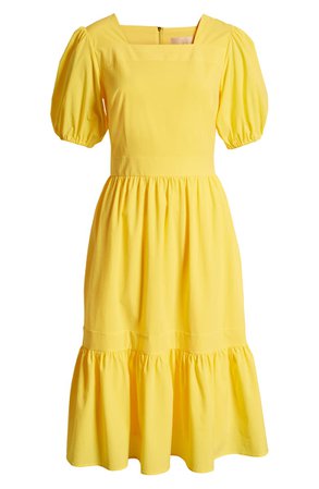 Rachel Parcell Puff Sleeve Dress (Nordstrom Exclusive) Yellow