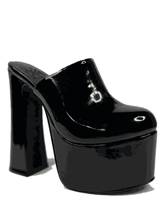 *clipped by @luci-her*  STARDUST CLOG - BLACK PATENT