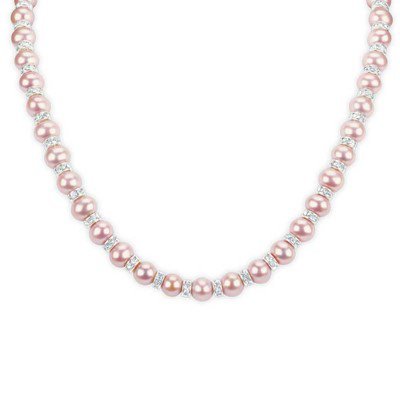 Pretty in Pink Pearl Necklace | The Danbury Mint