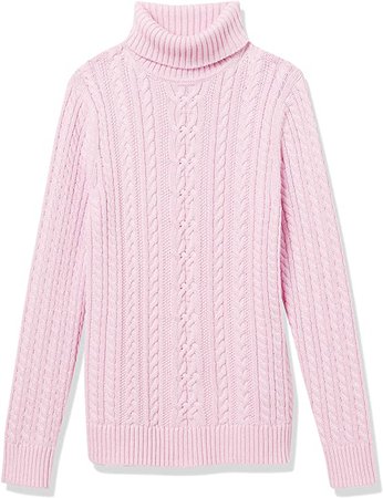 Amazon.com: Amazon Essentials Women's Fisherman Cable Turtleneck Sweater: Clothing