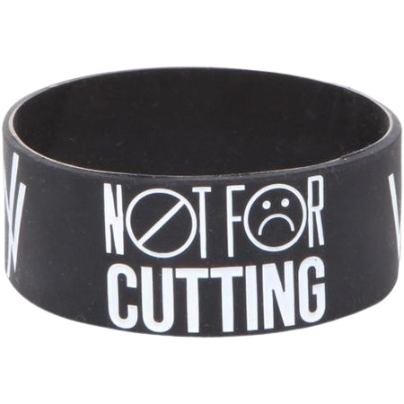 [undeadjoyf] "not for cutting" rubber band bracelet