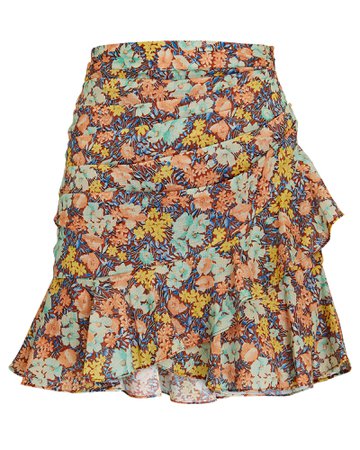 Veronica Beard Lyndsay Floral Mini Skirt | INTERMIX®