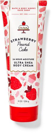strawberry poundcake body cream