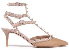 Rockstud Two-tone Leather Pumps