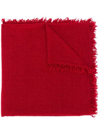 Faliero Sarti fringe scarf red I200203 - Farfetch