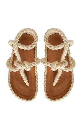 Taste Of Freedom Cotton Rope Sandals By Johanna Ortiz | Moda Operandi