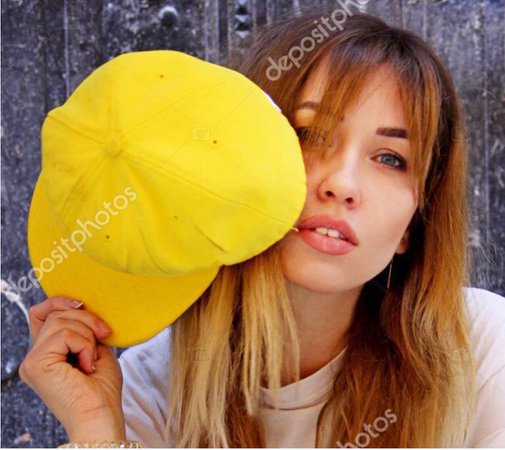 girl with yellow cap