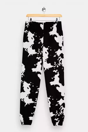 Black and White Cow Print Sweatpants | Topshop