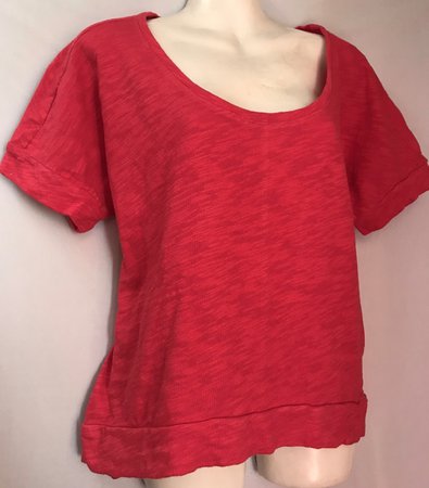 UNIVERSAL THREAD CORAL RED BLOUSE