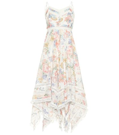 Bowie floral printed cotton dress