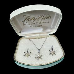 Antique Sterling Lady Celia Symphony In Sterling Cultured Pearl Set | Color: Silver/White