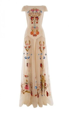 Temperly London Gown in Beige