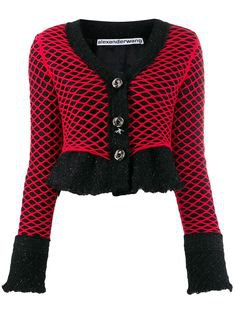 black red sweater crop top