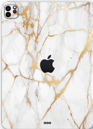 IPad marble gold case