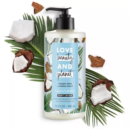 Love Beauty & Planet Coconut Water And Mimosa Flower Hand And Body Lotion - 13.5 Fl Oz : Target