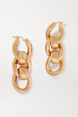 Gold Gold-tone earrings | Bottega Veneta | NET-A-PORTER