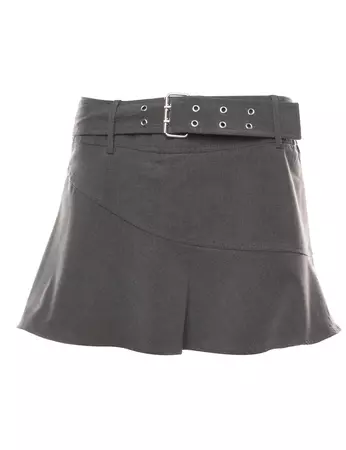 Women's Grey Cheerleader Skirt Grey, M | Beyond Retro - E00920224