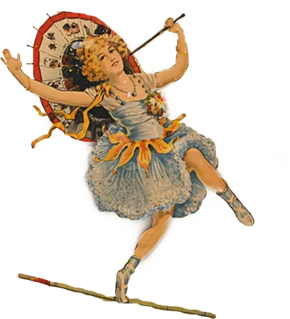 circus tightrope walker sticker by @nancyahenry
