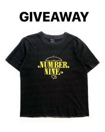 Secret Item Archive sur Instagram : 🔥GIVEAWAY🔥 2003 OG Number (N)ine Umbrella T-Shirt Sz 3 FREE FREE (Normally 200$) • Rules: 1. LIKE this post! 2. FOLLOW @archivereloaded if…