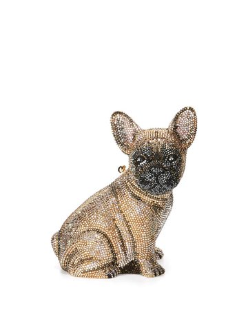 Judith Leiber Couture Pierre French Bulldog Crystal Clutch Bag, Champagne | Neiman Marcus