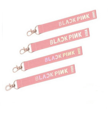blackpink with members names straps (Pink)